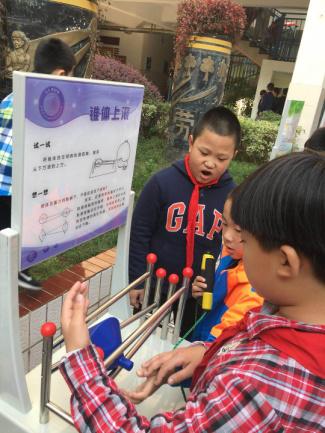 “指尖上的科學(xué)·流動科技館”科普大篷車走進太陽城小學(xué)
