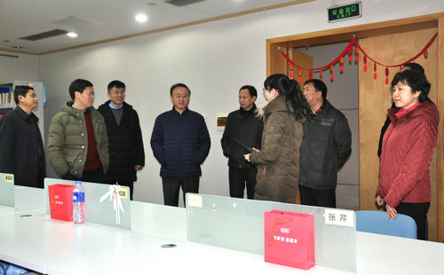 市科協(xié)領(lǐng)導(dǎo)新年走訪慰問科技館員工