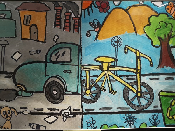 “綠色家園，我的低碳生活”主題繪畫展成功舉辦