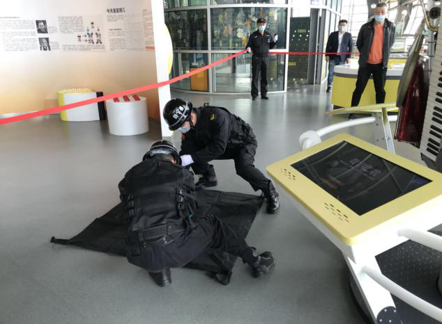 我館組織開展反恐怖襲擊演練和消防疏散演練